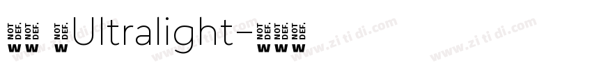 苹方 简Ultralight字体转换